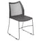 Flash Furniture Gray Plastic Stack Chair, PK5 5-RUT-498A-GY-GG - alternate 3